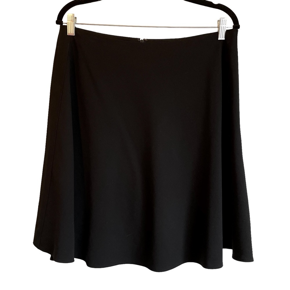 Emanual Ungaro Classic Wool A-Line Lined Flare Skirt